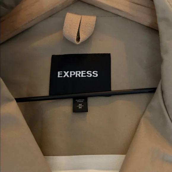 Express Beige Double-Breasted Coat / Mid length (not long) - Picture 2 of 3